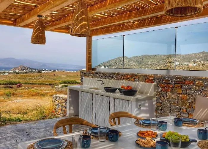 The Nine Graces -villa Astarte, Sea Views, Private Pool And Jacuzzi Villa Naxos City